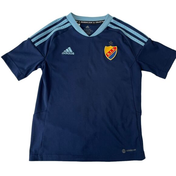 Miles Djurgarden D.I.F. Jersey Home Football Soccer Adidas Boy SZ S ( 9-10y) - Picture 1 of 9